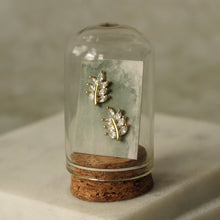 Load image into Gallery viewer, Silk Purse, Sow's Ear - Vintage Leaf Jewel Stud Earrings