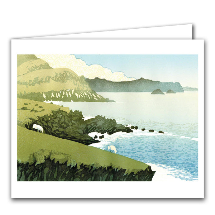 Blank Greeting Card - 'Quiet Sea' - Strelitzia's Florist & Irish Craft Shop