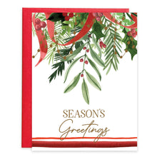 Load image into Gallery viewer, GINA B DESIGNS - Christmas Greeting Card - Evergreen Swag