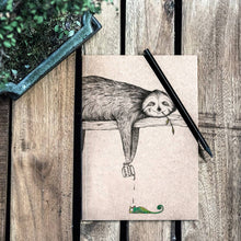 Load image into Gallery viewer, Notebook [recycled paper] - sloth