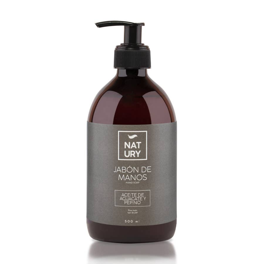 Natury Greencare - Natural Hand Soap with Avocado and Cucumber Oil 500ML