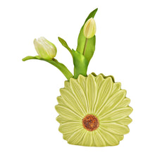 Load image into Gallery viewer, Wurm - Vase flower shape made of ceramic, green (W/H/D) 17x16x7cm - Strelitzia's Florist &amp; Irish Craft Shop