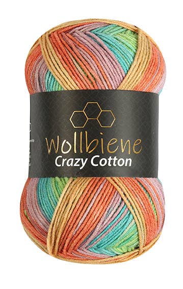 Wollbiene - Wollbiene Crazy Cotton Ganzjahreswolle 100g Strickwolle - Strelitzia's Florist & Irish Craft Shop
