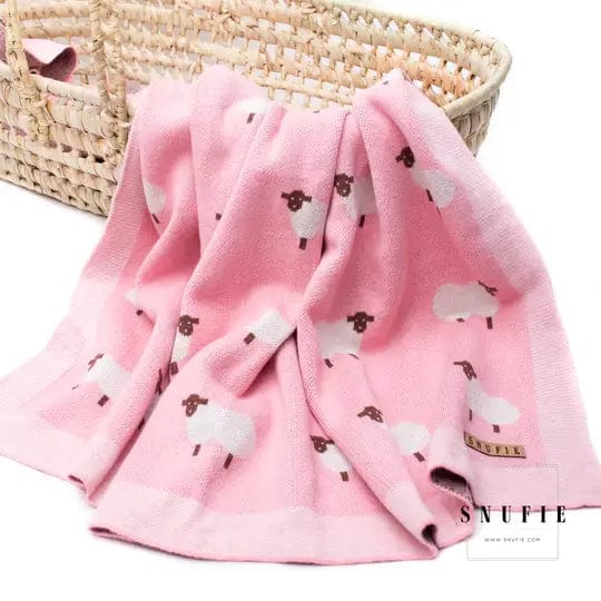 Snufie - Baby Blanket | SHEEP | Pink - Strelitzia's Florist & Irish Craft Shop