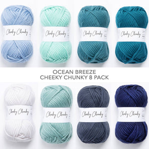 Cheeky Chunky Yarn Ocean Breeze Bundle - 8 Pack - Strelitzia's Florist & Irish Craft Shop