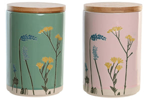 Alexandra Cuisine - Bote Gres Bambu 11,5X11,5X17,5 Floral 2 Surt. Pc204917 - Strelitzia's Florist & Irish Craft Shop