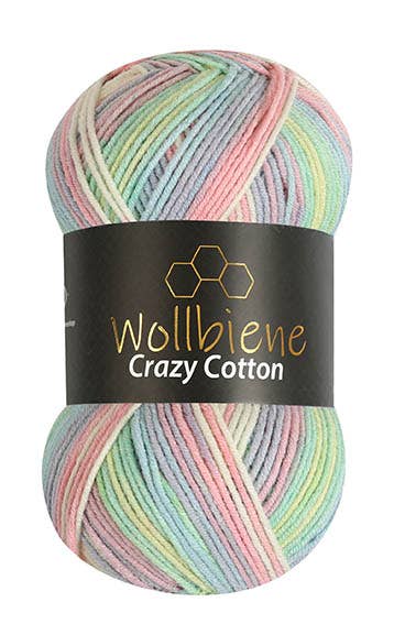 Wollbiene - Wollbiene Crazy Cotton Ganzjahreswolle 100g Strickwolle - Strelitzia's Florist & Irish Craft Shop