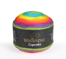 Load image into Gallery viewer, woolen bee cupcake gradient wool knitting wool 150g: 3040 rainbow - Strelitzia&#39;s Florist &amp; Irish Craft Shop