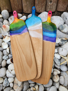 Surf to Sand - BreadBoard with Ocean Resin Waves AND different colors - Strelitzia's Florist & Irish Craft Shop