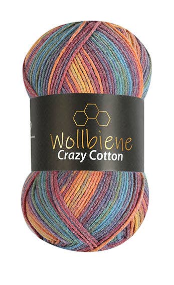 Wollbiene - Wollbiene Crazy Cotton Ganzjahreswolle 100g Strickwolle - Strelitzia's Florist & Irish Craft Shop