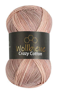 Wollbiene - Wollbiene Crazy Cotton Ganzjahreswolle 100g Strickwolle - Strelitzia's Florist & Irish Craft Shop