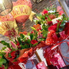 Load image into Gallery viewer, Valentine’s Day Bouquet with Balloon - Strelitzia&#39;s Flower &amp; Irish Craft Shop