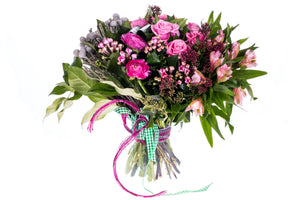 Pearly Pink Fresh Flower bouquet - Strelitzia's Floristry & Irish Craft Shop