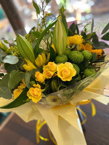 Spring Sunshine - Fresh Flower Bouquet - Strelitzia's Floristry & Irish Craft Shop