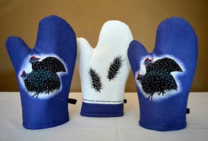 Pheasant Style Hand Painted Oven gloves - Pair (Set of 2) - Strelitzia's Floristry & Irish Craft Shop