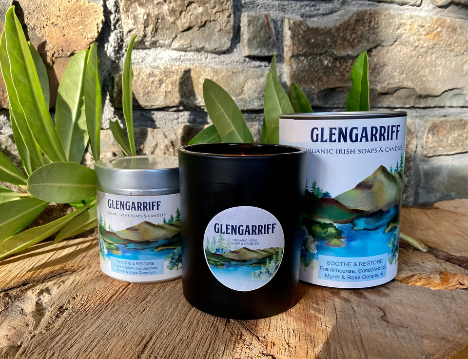 Glengarriff Organic Soy Candle - Soothe & Restore - Strelitzia's Floristry & Irish Craft Shop