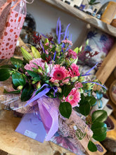 Load image into Gallery viewer, A Soft Pink Pre-Arranged Vase Effect Fresh Flower Bouquet - Strelitzia&#39;s Floristry &amp; Irish Craft Shop