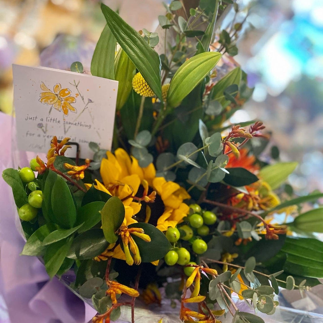 Bright Sunflower Fresh Flower Bouquet - Strelitzia's Floristry & Irish Craft Shop