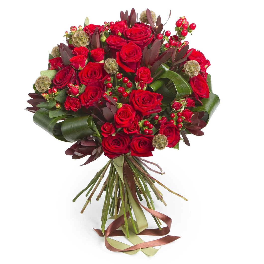 Passionate Romance - Selection of Fresh Flowers - Strelitzia's Floristry & Irish Craft Shop