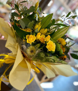 Spring Sunshine - Fresh Flower Bouquet - Strelitzia's Floristry & Irish Craft Shop