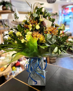 Peachy Perfect Fresh Flower Bouquet - Strelitzia's Flower & Irish Craft Shop