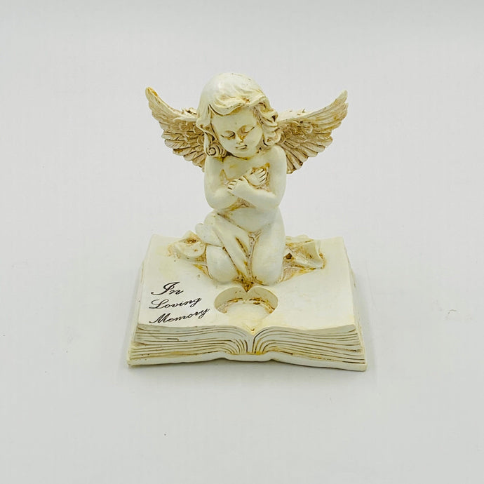 White Angel Grave Tribute - (In loving memory) - Strelitzia's Floristry & Irish Craft Shop
