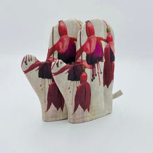 Load image into Gallery viewer, Fuchsia (Style 2) Hand Painted Apron and Oven Gloves - Strelitzia&#39;s Floristry &amp; Irish Craft Shop