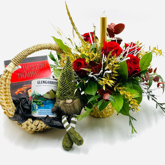 Christmas  “Festive Bliss” Gift Baskets - Strelitzia's Floristry & Irish Craft Shop