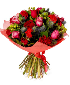 Valentine’s Day Ruby Reds Fresh Flower bouquet - Strelitzia's Flower & Irish Craft Shop