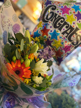 Load image into Gallery viewer, Balloon Congratulations &amp; Fresh Flower Bouquet - Strelitzia&#39;s Floristry &amp; Irish Craft Shop