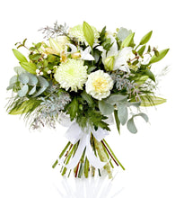 Load image into Gallery viewer, A Creamy White Fresh Flower Bouquet - Strelitzia&#39;s Floristry &amp; Irish Craft Shop