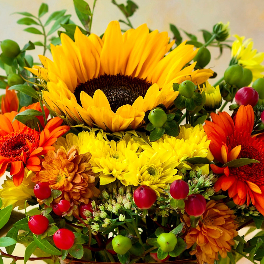 Sunshine Sunflower Fresh Flower Bouquet - Strelitzia's Floristry & Irish Craft Shop