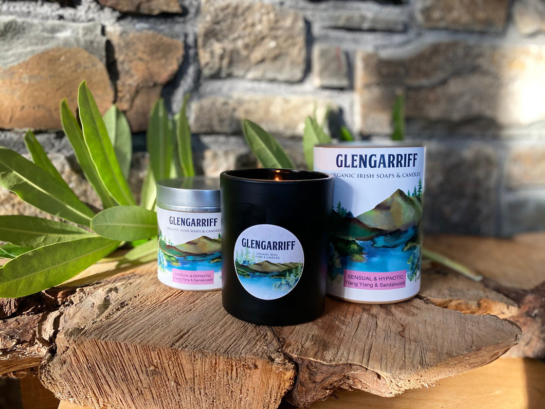 Glengarriff Organic Soy Candle - Sensual & Hypnotic - Strelitzia's Floristry & Irish Craft Shop