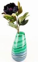 Load image into Gallery viewer, HANDBLOWN GLASS VASE - GREEN/ BLUE 26CM - Strelitzia&#39;s Floristry &amp; Irish Craft Shop