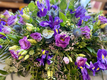 Load image into Gallery viewer, Funeral Wreath - Wild Purple - Strelitzia&#39;s Floristry &amp; Irish Craft Shop