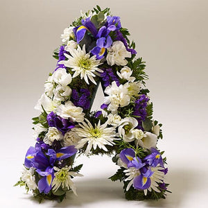 Loose Floral Single Letter Tribute - Strelitzia's Floristry & Irish Craft Shop