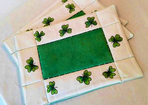 Irish Shamrock Table Placemats (Set of 4) - Strelitzia's Floristry & Irish Craft Shop