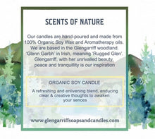 Load image into Gallery viewer, Glengarriff Organic Soy Candle - Uplifting - Strelitzia&#39;s Floristry &amp; Irish Craft Shop