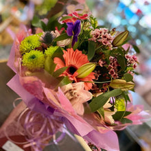 Load image into Gallery viewer, Wild Soft Pink Fresh Flower Bouquet - Strelitzia&#39;s Floristry &amp; Irish Craft Shop