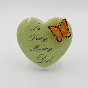 Grave Butterfly Heart Tribute - (Available in Mum or Dad) - Strelitzia's Floristry & Irish Craft Shop