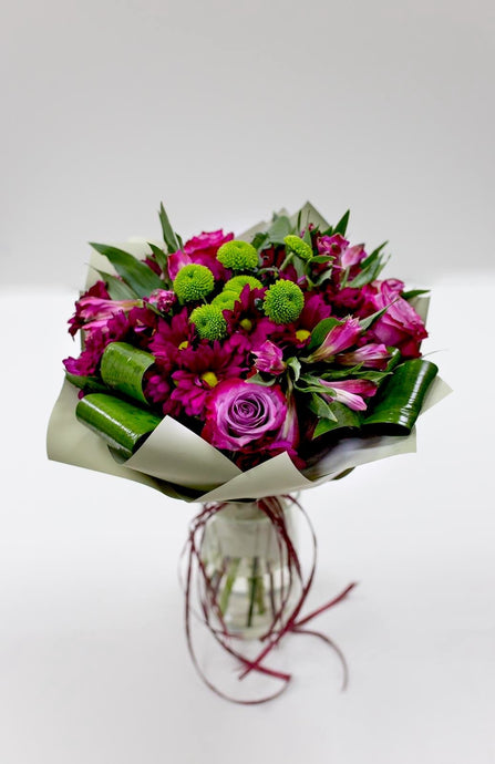 Spring Purple Passion - Flower Bouquet - Strelitzia's Floristry & Irish Craft Shop
