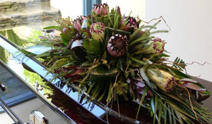 Casket Tropical Wreath - Strelitzia's Floristry & Irish Craft Shop