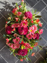 Load image into Gallery viewer, Grave Wreath - Cerise and Blush Pinks - Strelitzia&#39;s Floristry &amp; Irish Craft Shop