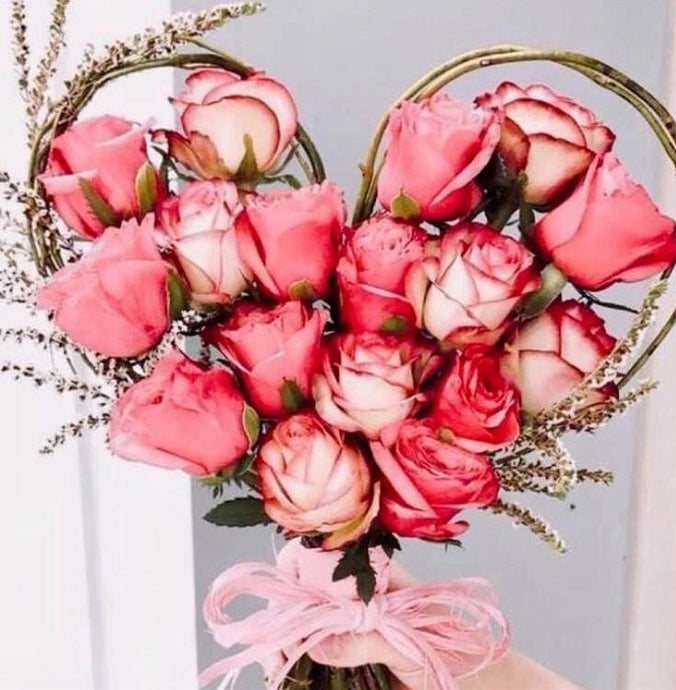 Divine Valentine - Pink Rose Bouquet (3 Options) - Strelitzia's Floristry & Irish Craft Shop