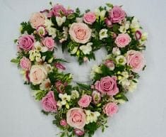 Loose Floral Open Heart Tribute - Strelitzia's Floristry & Irish Craft Shop