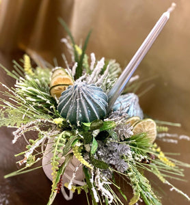 Blue Artificial Christmas Display - Strelitzia's Flower & Irish Craft Shop