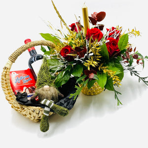 Christmas “Festive Delight” Gift Baskets - Strelitzia's Floristry & Irish Craft Shop