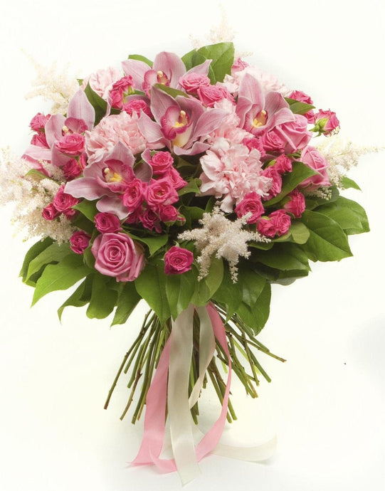 Pretty in Pink Spring - Flower Bouquet - Strelitzia's Floristry & Irish Craft Shop